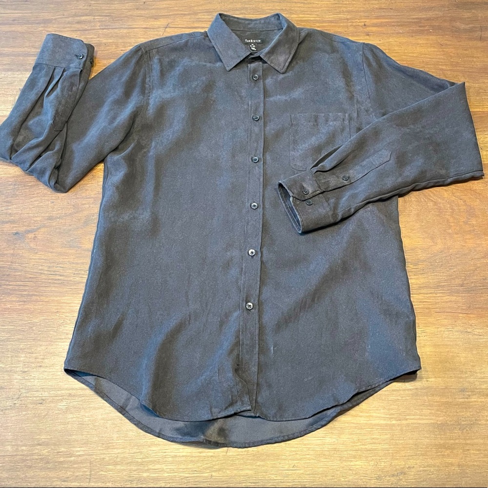 Van Heusen Long Sleeve Black Medium